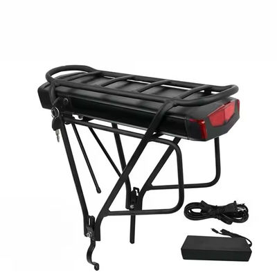 Removable Rear Rack Electric Bike Battery 18650 36v 10ah For Motor 500w